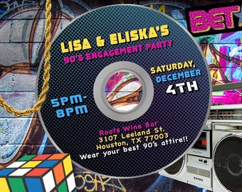 90's CD Invite