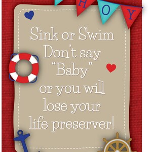 Sink or Swim Baby Shower Game