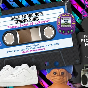 90&#39;S to Present Invitation