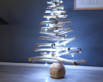 Sapin De Noel Bois Flotte Etsy