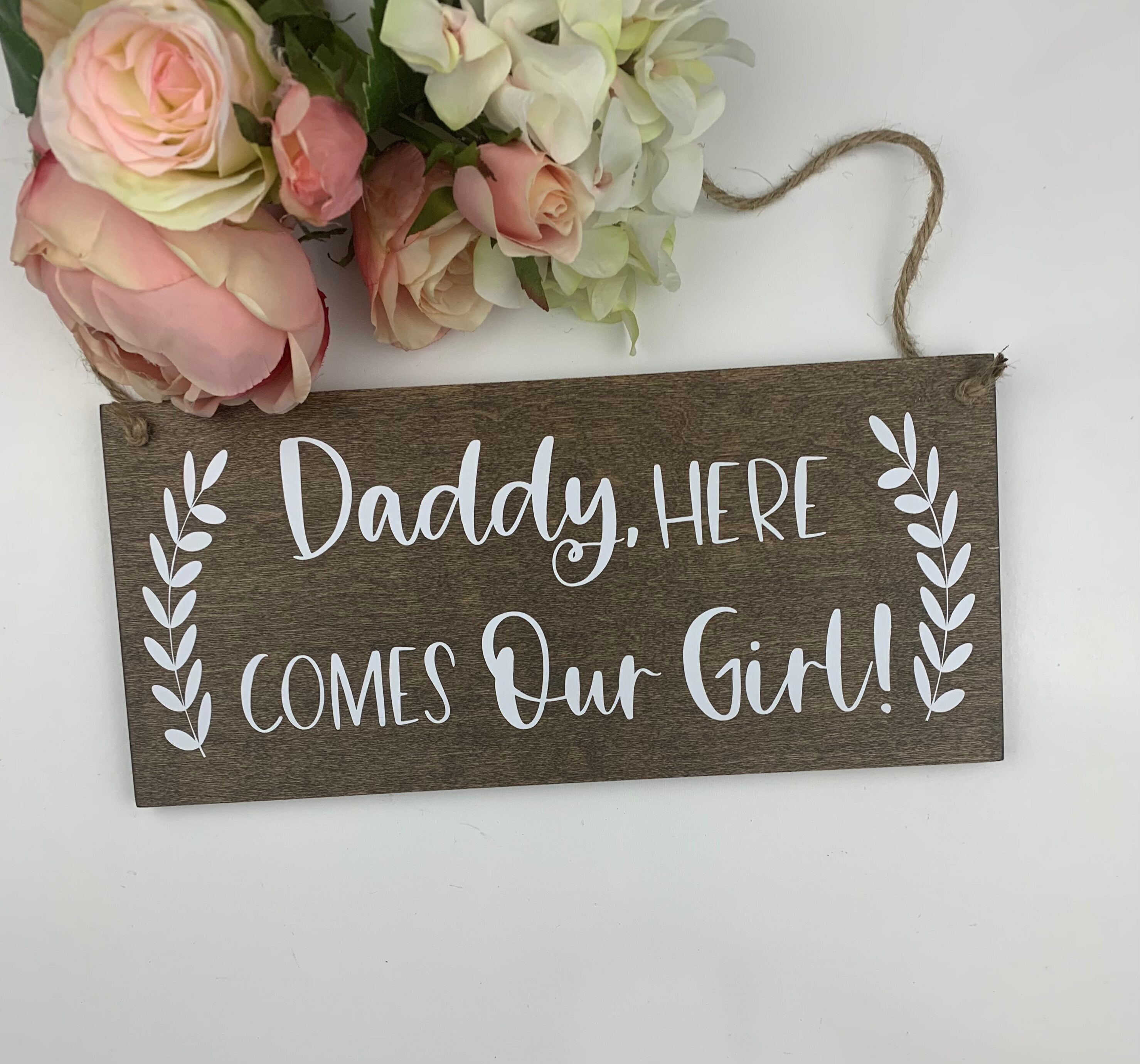 Daddy here hotsell comes our girl