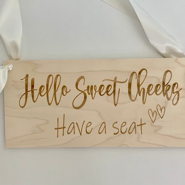 Have a Seat Bathroom Sign Etsy