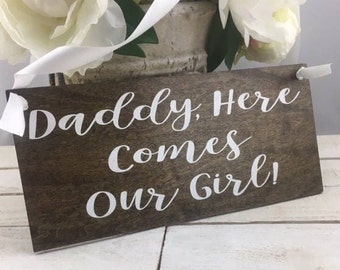 Daddy Are You Ready, Here Comes Mommy, Set Of 2 Wood