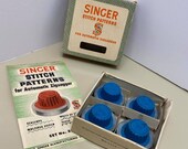 Vintage Singer Zigzagger Original Blue Cam Set 3 will work with class 15, 66, 301, 404, 221, 222 and 201 Machines