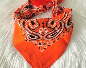 新品未使用 TIMEWORN CLOTHING BANDANA ORANGE New Leaf Bandana- Marmalade Orange - Abracadana