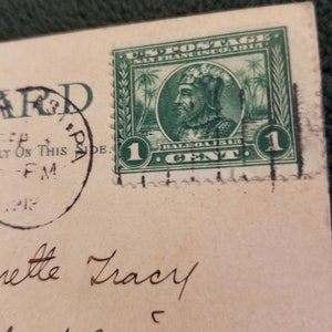 1915 1 cent Stamp on a 1913 Postcard San Francisco