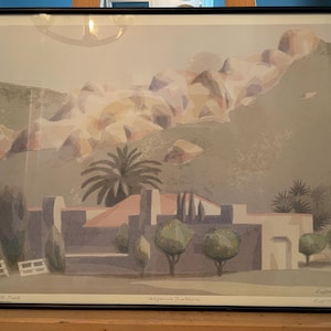 WILLIAM BUFFETT  Vintage AP Artist Proof Serigraph  &quot;California Foothills&quot;  Signed and Titled 1984