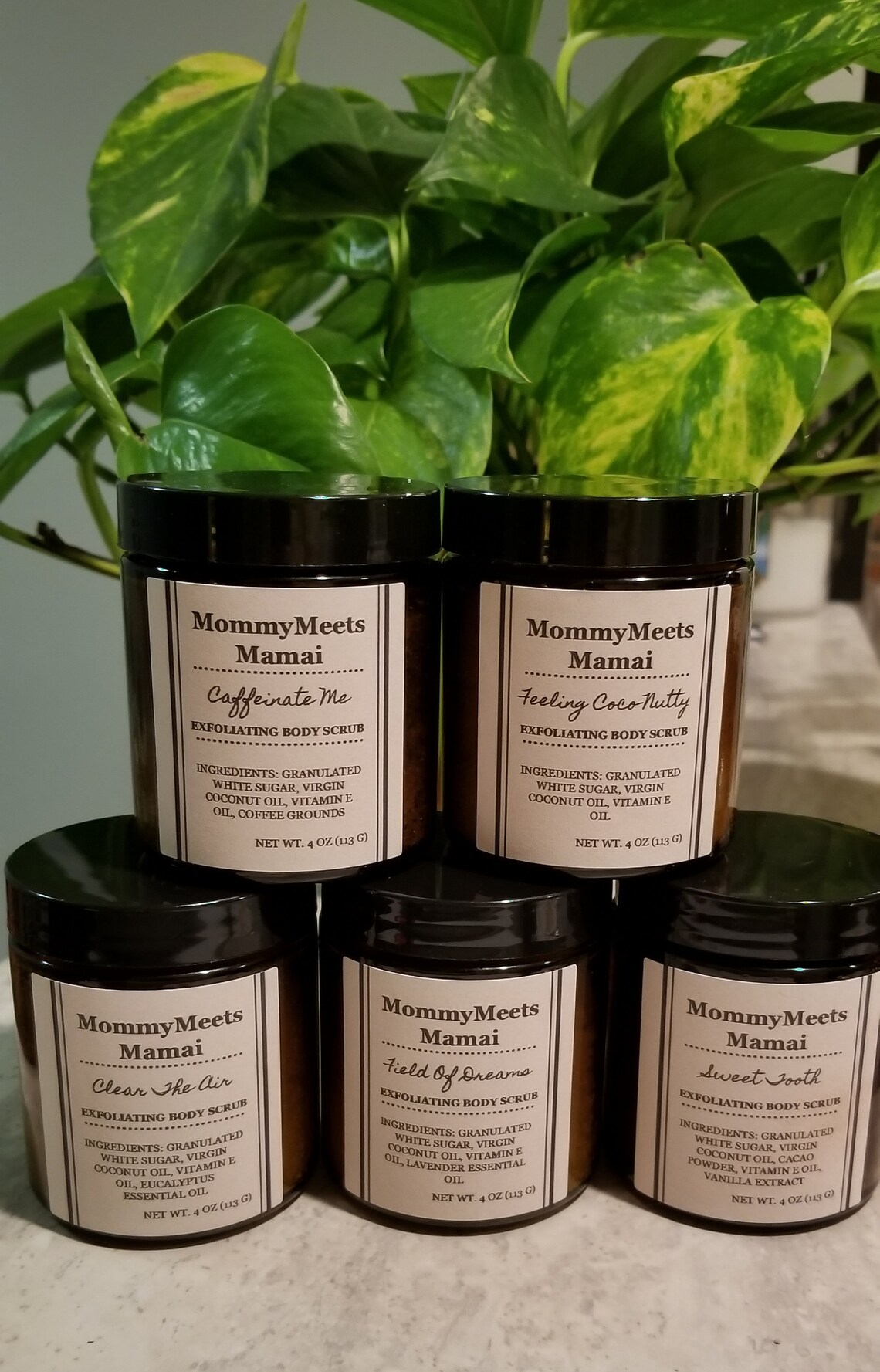 Body Scrub Trio Gift Set Sugar Scrub Trio Wake Go Relax Etsy UK