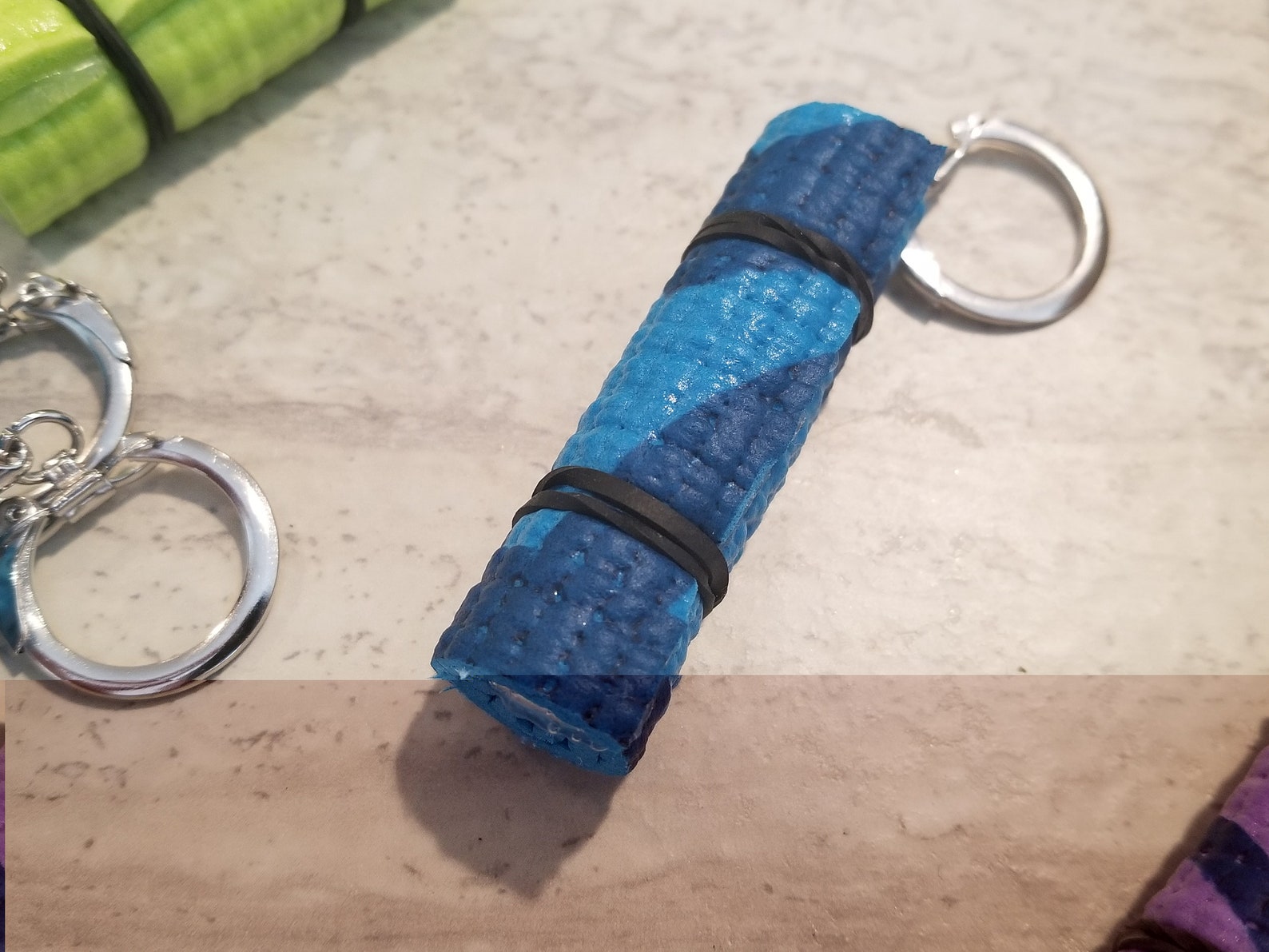 Yoga Mat Keychain Yoga Theme Goodie Bag Items Fitness Etsy