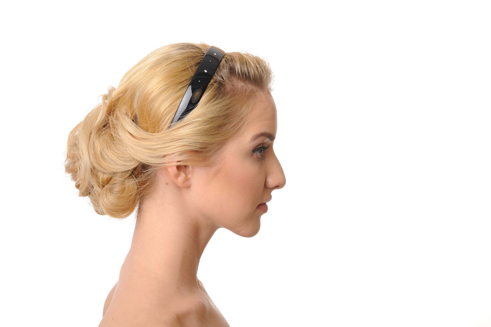 Vintage Rectangular Hairband Brown