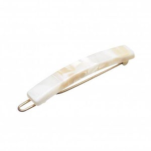 Very small size tiny and skinny shape Hair clip in Beige pearl