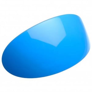 Pasador de pelo de forma ovalada de tamaño extra grande en azul y avellana
