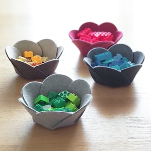 Storage Basket, Modern Containers, Kitchen Organizer, Wool Felt, 8 Colors, Makeup Organizer, Cable Organizer, Jewelry Basket