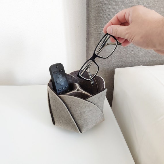 Felt Eyeglass Holder Stand Nightstand Organizer for Men Soft Etsy