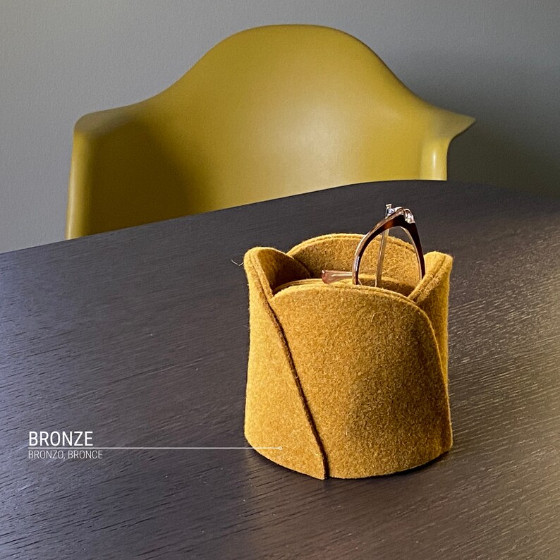 Felt Eyeglass Holder Stand Nightstand Organizer for Men Soft Etsy