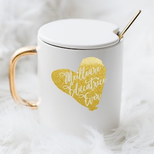 Best educator ever teacher-Cup sticker