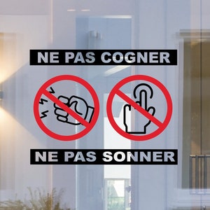 Don&#39;t knock, don&#39;t ring | Door sticker | Don&#39;t knock Don&#39;t ring