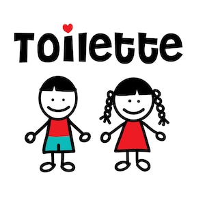 Toilet sticker, bathroom | Educator | daycare service
