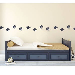 Dinosaur tracks sticker, removable adhesives.