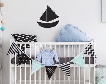 Vinyl sticker wall sticker childrens • boat •