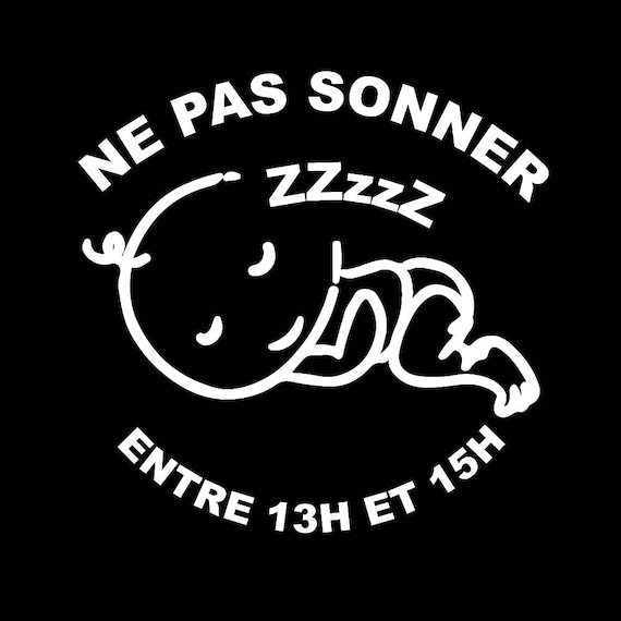 Ne Pas Sonner Bebe Fait Dodo Autocollant Pour Porte Etsy Ne Pas Sonner Bebe Fait Dodo Autocollant Pour Porte Etsy