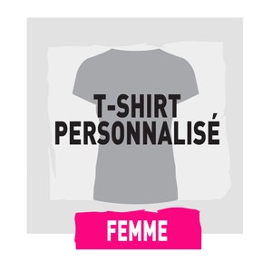 T-Shirt - round neck - WOMEN personalized | iron-on for fabrics