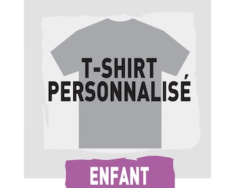 Personalized CHILD T-Shirt | thermoadhesive fabric fabric