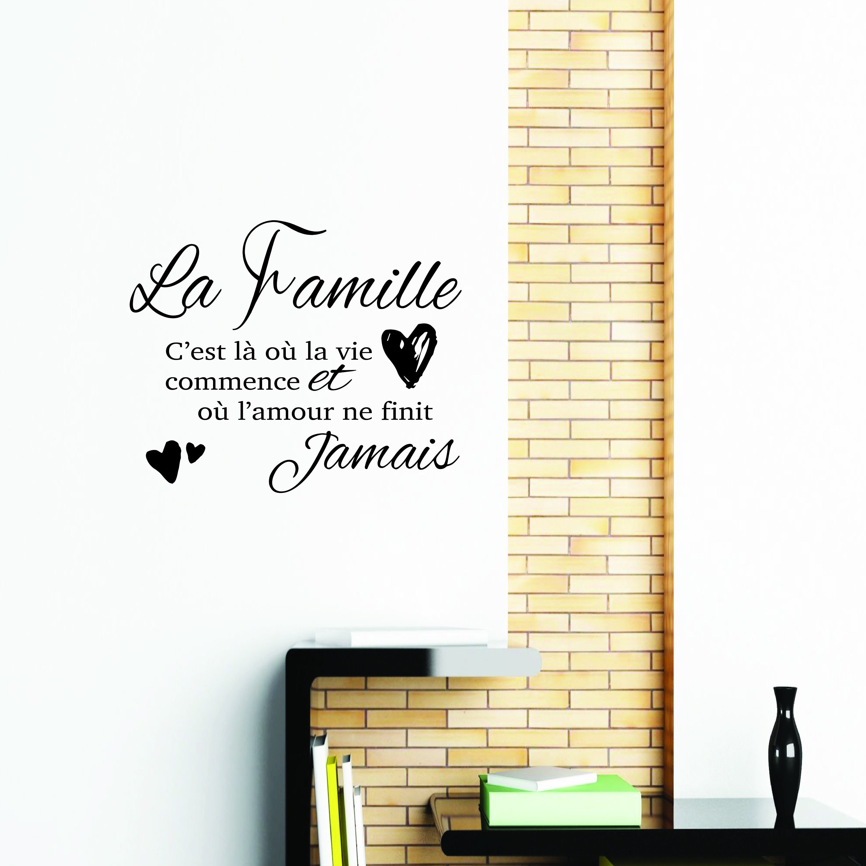 La Famille Cest La Ou La Vie Commence Et Ou Lamour Ne Finit Etsy