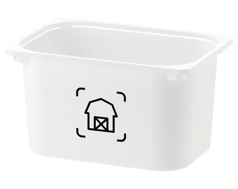 Identification for Ikea Trofast toy bin - storage label for children's toys - Farm