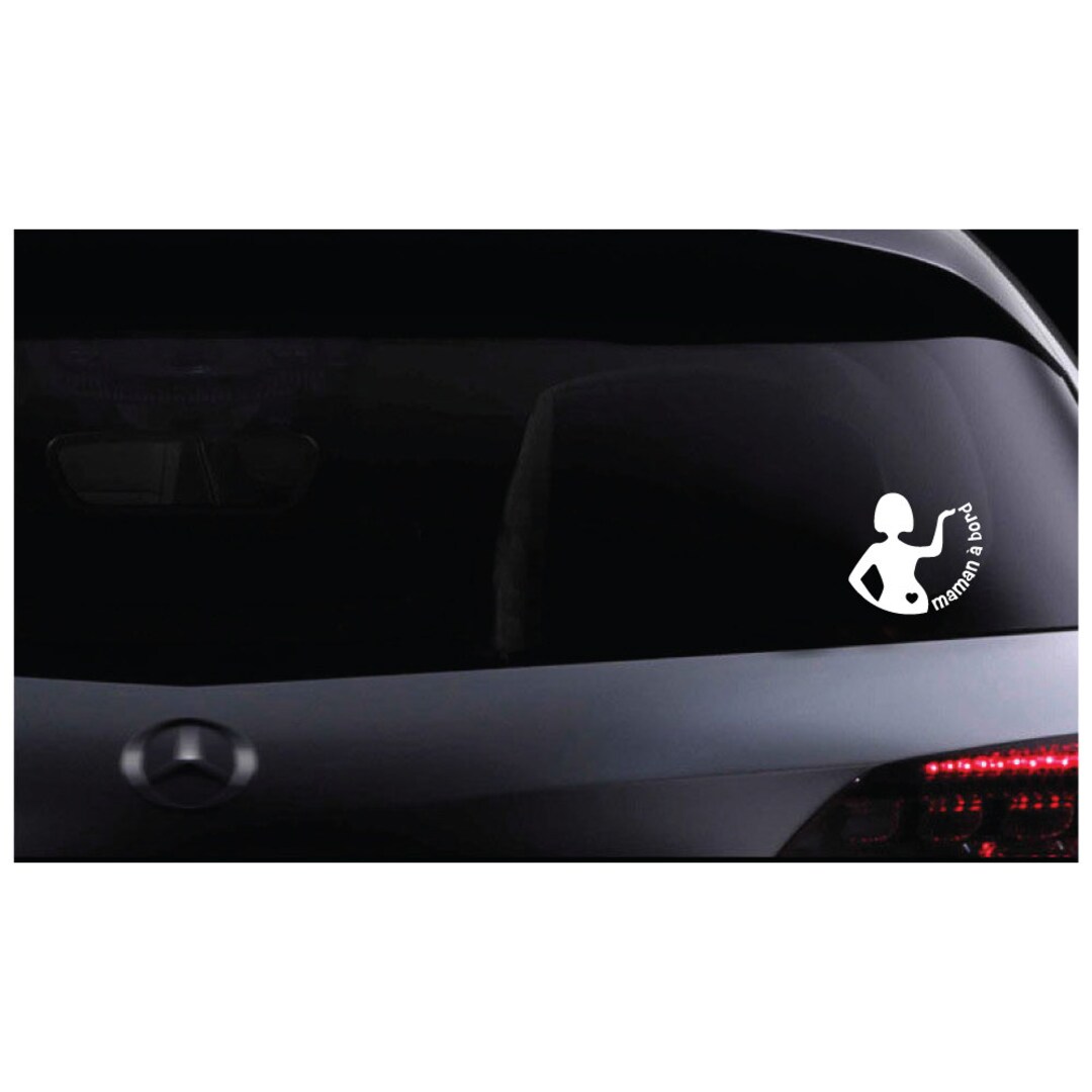 Sticker Decal for Car. MOM on Board Etsy