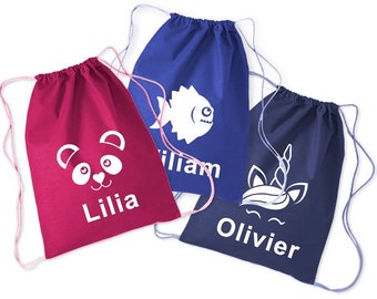 Drawstring bag for physical education child transport bag school and daycare