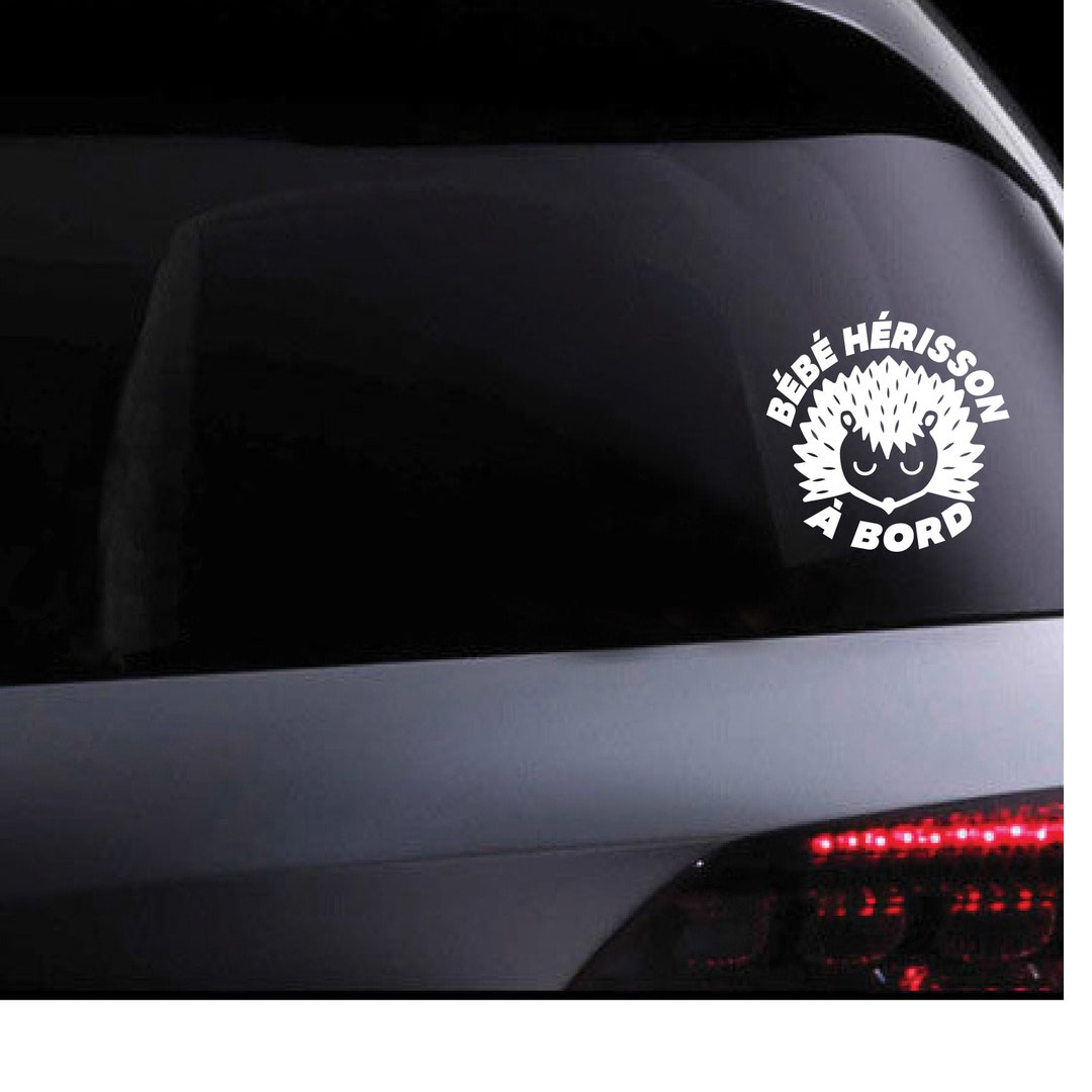 Sticker Bébé à Bord - Bébé Hérisson - Puériculture & Eveil bébé