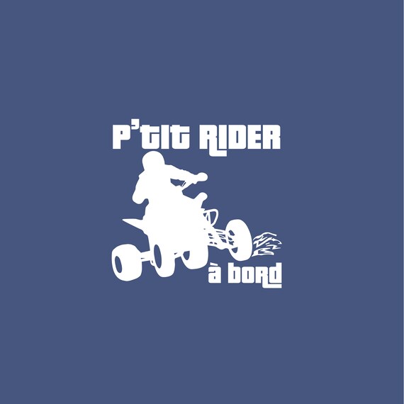 P Tit Rider A Bord Autocollant Bebe A Bord 4 Roues Etsy Canada
