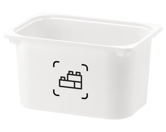 Identification for Ikea Trofast toy bin - storage label for children's toys - blocks