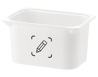 Identification for Ikea Trofast toy bin - storage label for children's toys - DIY