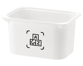 Identification for Ikea Trofast toy bin - storage label for children's toys - Toy