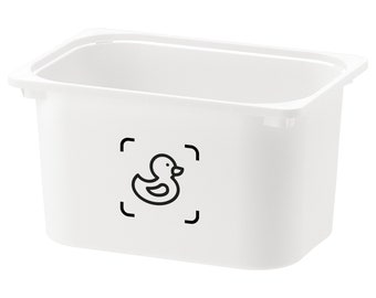 Identification for Ikea Trofast toy bin - storage label for children's toys - plastic toy