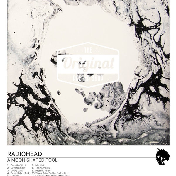 Radiohead poster - A Moon Shaped Pool (1st Generation Reprint)