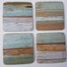 Set of Four Ceramic Tile Coasters Coastal Chic / Seaside Themed Rooms