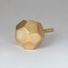 Bombay Duck Faceted, octagonal Gold / Brass, Drawer Knob - Metallic Metal Upcycling Project