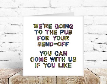 New Job card funny leaving congratulations promotion retirement greeting card office school colleague  Recycled sustainable