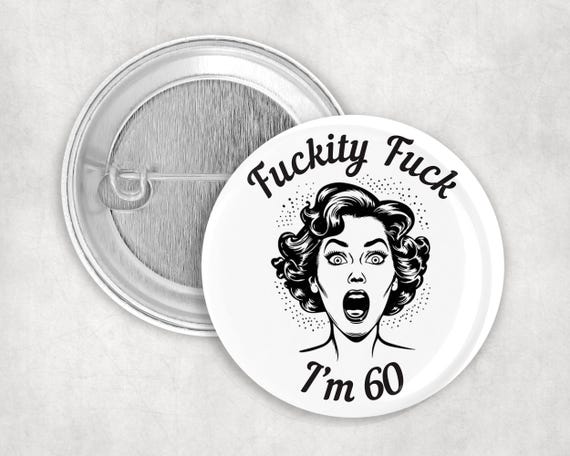 60th birthday Badge gift present sixty friend brother sister mum dad card rude 1966 60