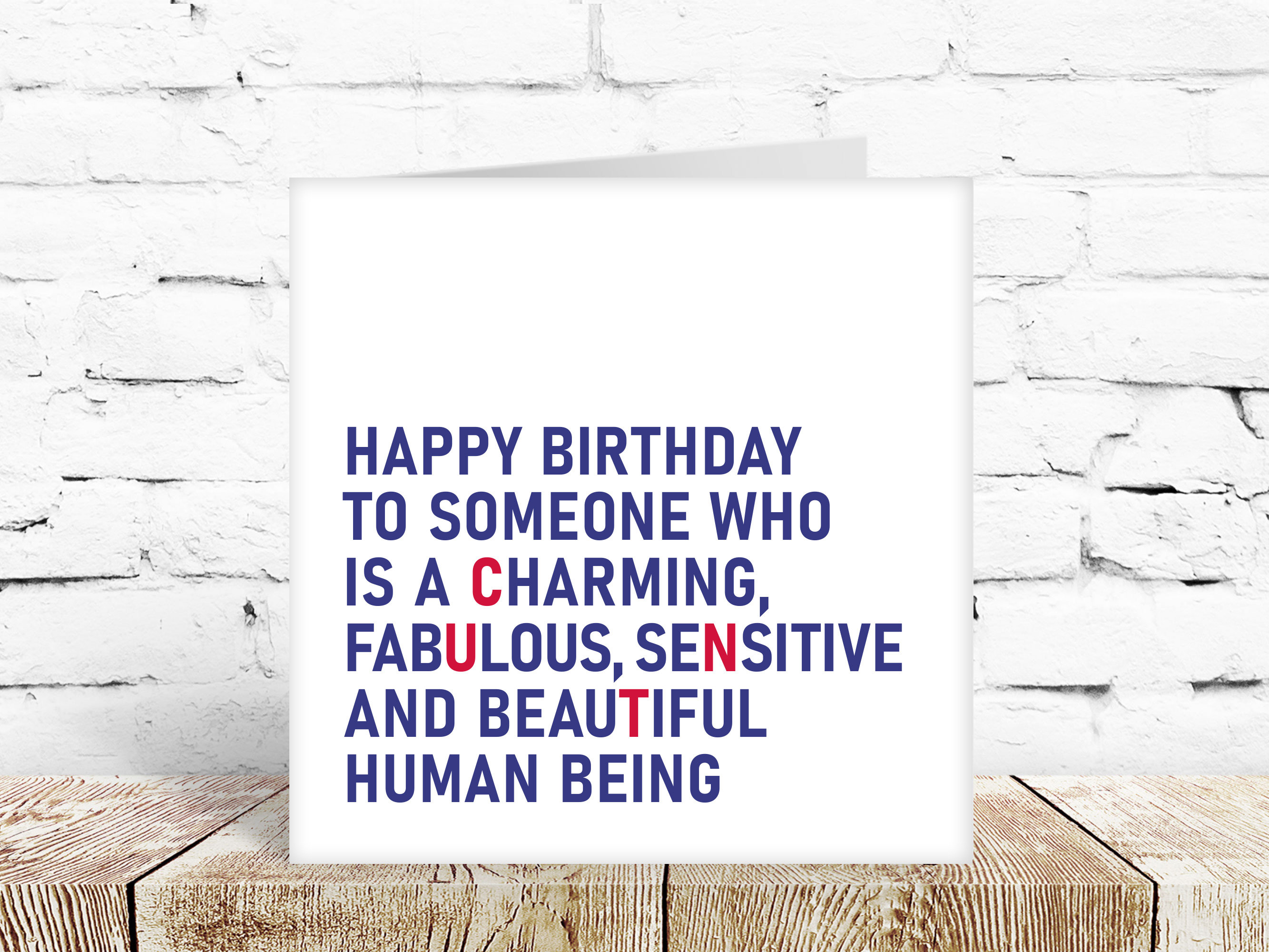 Lustige Geburtstagskarte Für Ehemann – ‚Being My Husband Is The Only Gift You Need‘ – Von Punkcards
