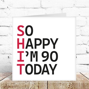 90th birthday card gift ninetieth dad mum grandad grandma nana sister brother image 3