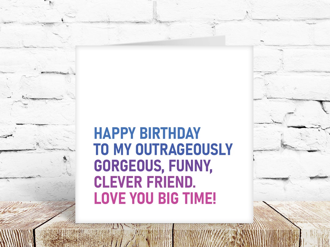 Cheeky FRIEND BIRTHDAY CARD Funny Banter Greeting Card for Special ...