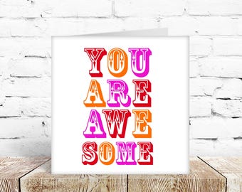 Birthday card well done congratulations just because friend sister mum 40th 50th 60th motivational
