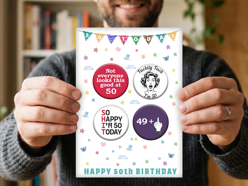 50th Birthday Card 1976 Year You Were Born Milestone Keepsake Gift fiftieth 画像 10