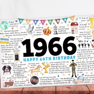 60th birthday Badge gift present sixty friend brother sister mum dad card rude 1966 60 image 3