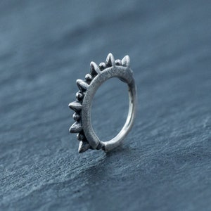 Piercing punk, piercing de orelha, piercing de concha, septo de prata, piercing de anel helix para homens, piercing de torre, septo de 6 mm, tragus