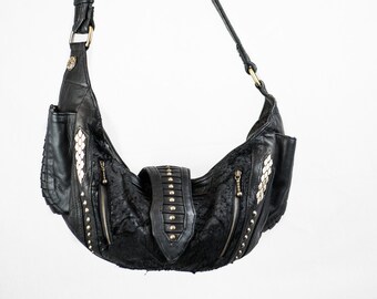 NEW Grunge Bag |leather Hobo Bag | Crossbody Bag | Dark Fashion
